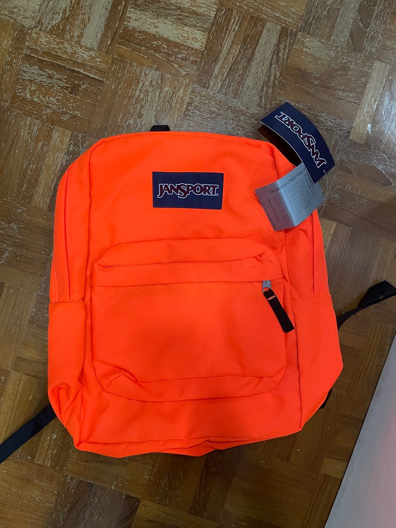Neon orange shop jansport backpack
