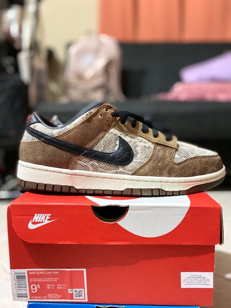 Nike Dunk Low Snakeskin Men s Fashion Footwear Sneakers on