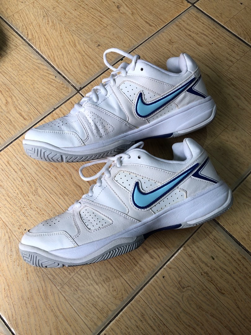 Nike White Leather City Court Womens Tennis Shoes 26 cm
