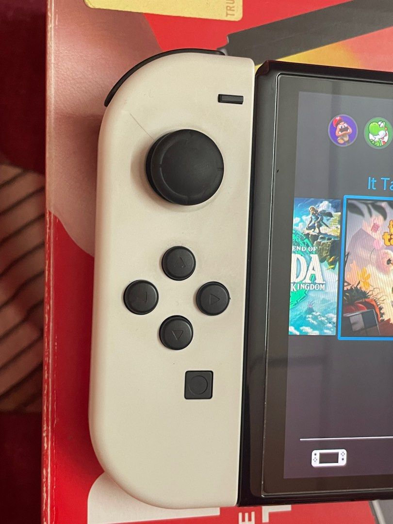 Nintendo Switch Oled + games + 128gb sd card, Video Gaming, Video Game