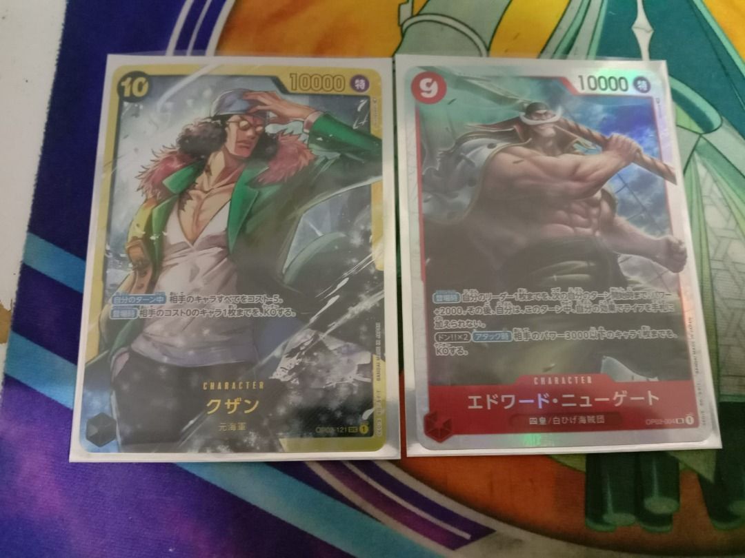 One piece TCG Aokiji & Whitebeard, Hobbies & Toys, Toys & Games on