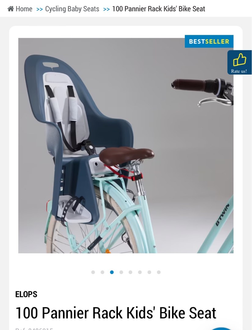 Decathlon child hotsell seat 100