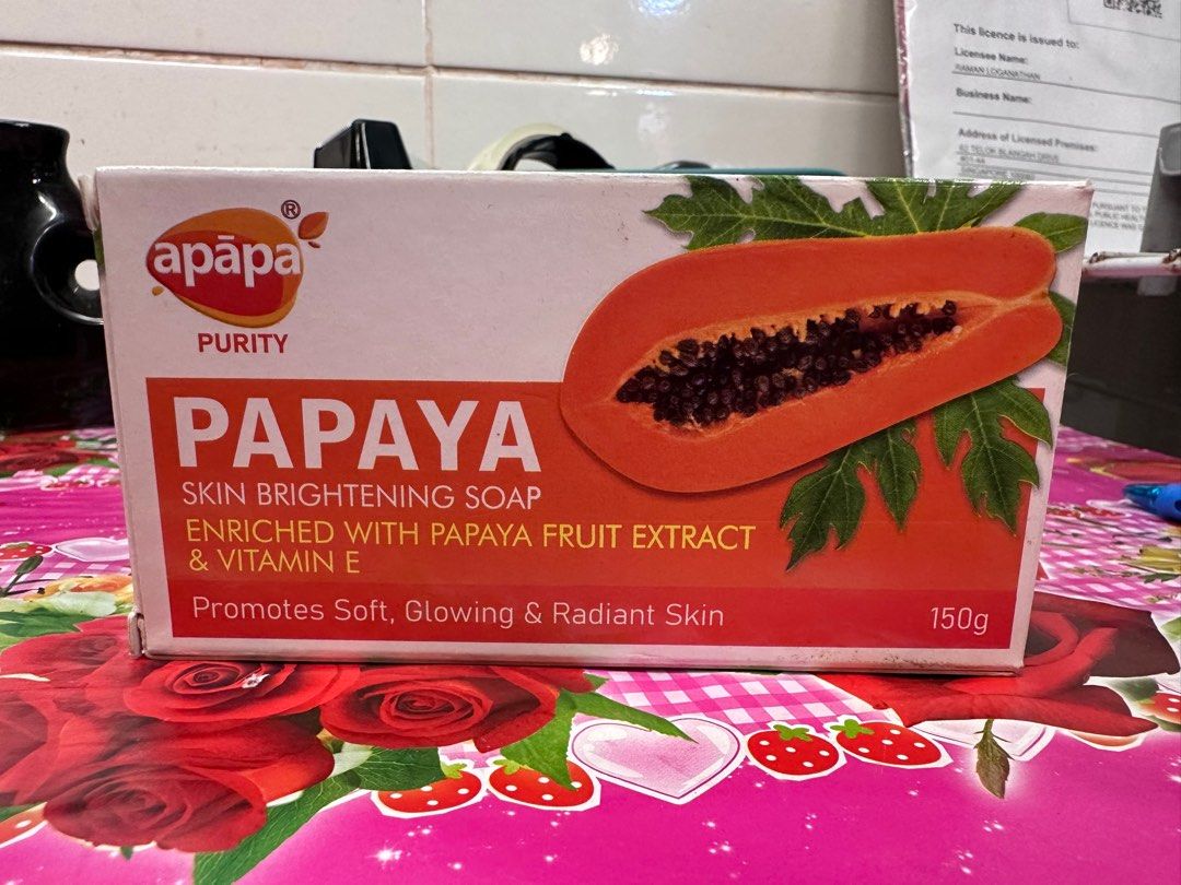 Papaya skin brightening soap, Beauty & Personal Care, Bath & Body, Body