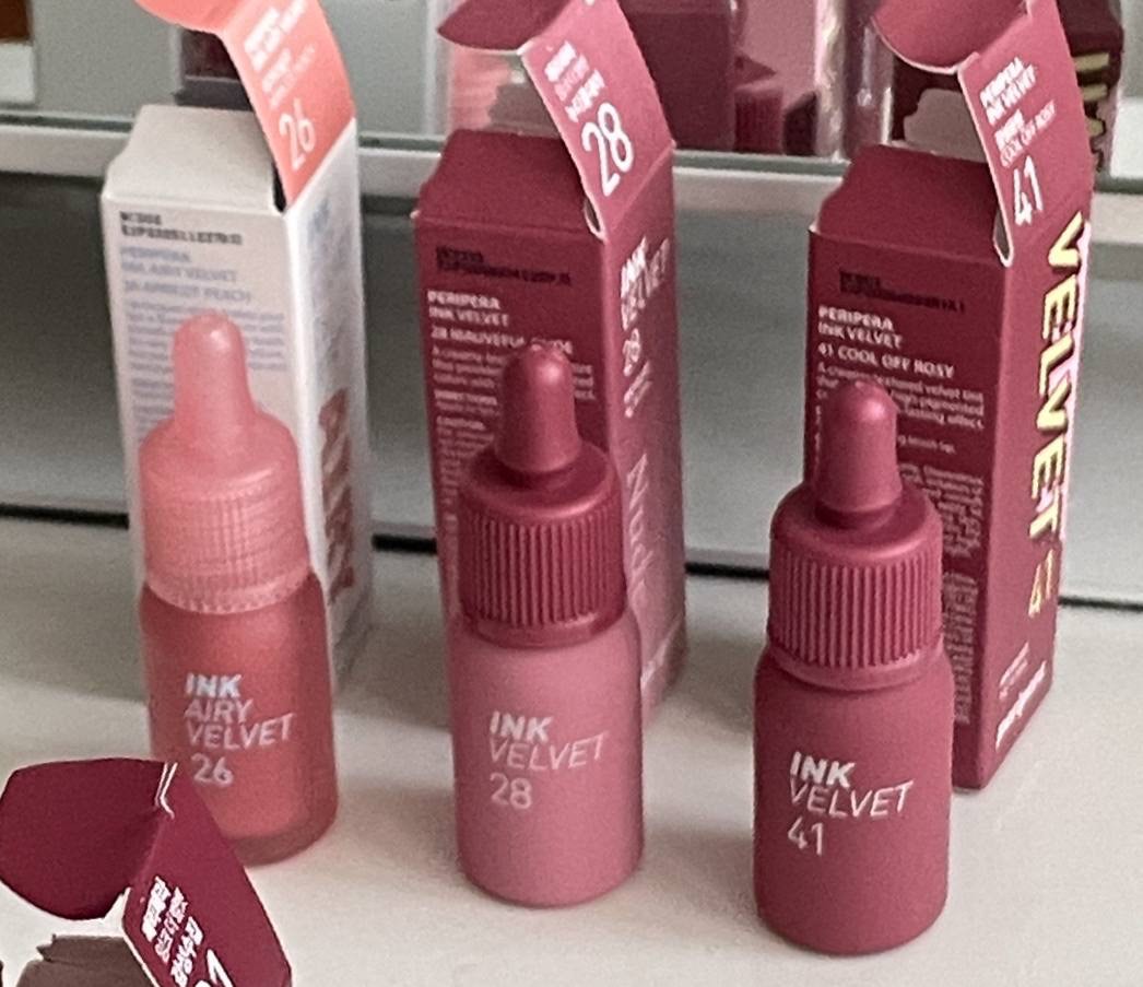 peripera lip tints (ink velvet & airy ink velvet), Beauty & Personal