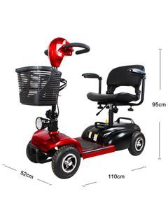 Phoenix 4-Wheel Mobility Scooter | Lithium ion battery Wheelchair Electric Long distance Fast