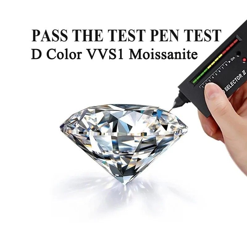 PLATINUM MOISSANITE 1 CARAT RING VVS1 D COLOR GIA CERTIFICATE