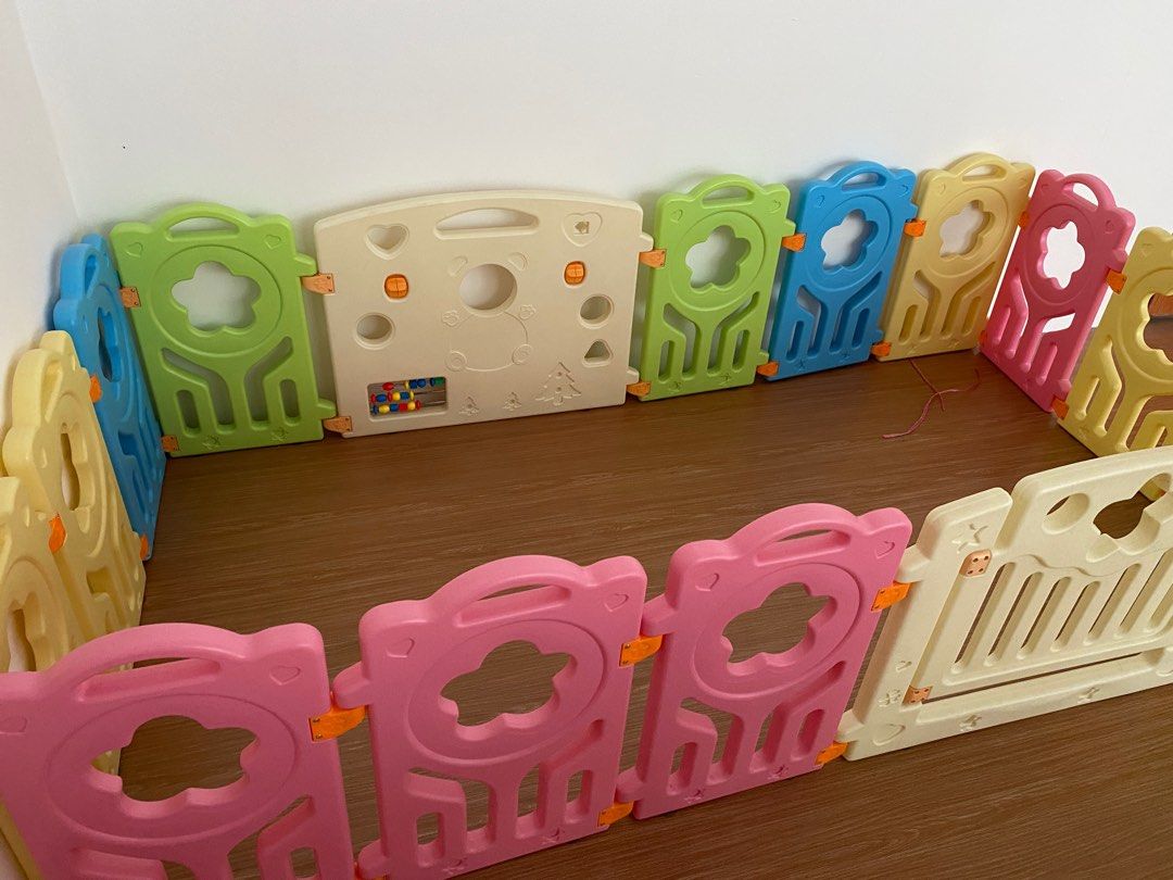 Surreal castle playpen top