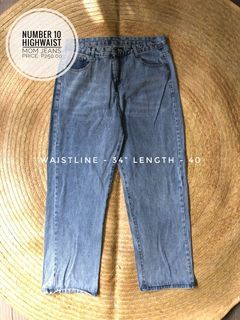 PLUS SIZE HIGHWAIST MOM JEANS SIZE 34-35