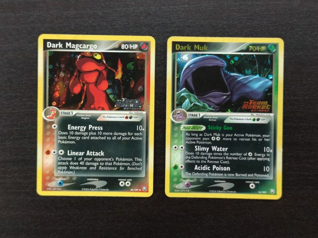 Pokemon Dark Muk 38/109 | Dark Magcargo 16/109 Reverse Holo, Hobbies & Toys, Toys & Games on Carousell Pokemon Dark Muk 38/109 | Dark Magcargo 16/109 Reverse Holo, Hobbies & Toys, Toys & Games on Carousell