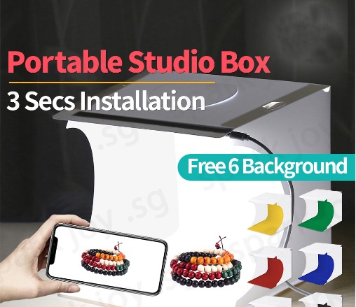 Portable LED Photo Light Box Mini Photo Shooting Studio Box 20cm ...