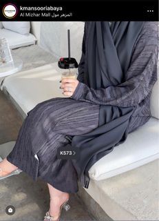Preloved Abaya Dubai (greyish purple)