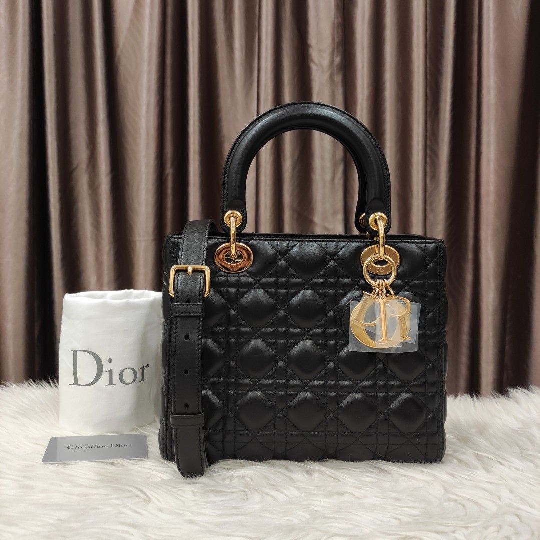 Preloved Dior Medium Lady Dior With Adjustable Strap