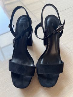 Preloved heels charles and keith black uk 38