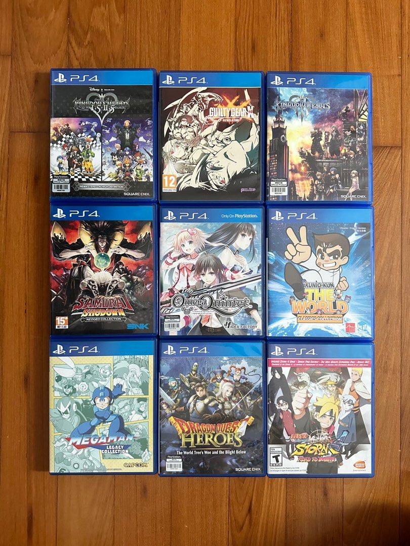 PS4 games Anime games Kingdom Hearts 1.5 / Guilty Gear X / Kingdom Hearts 3  / Samurai Shodown / Omega