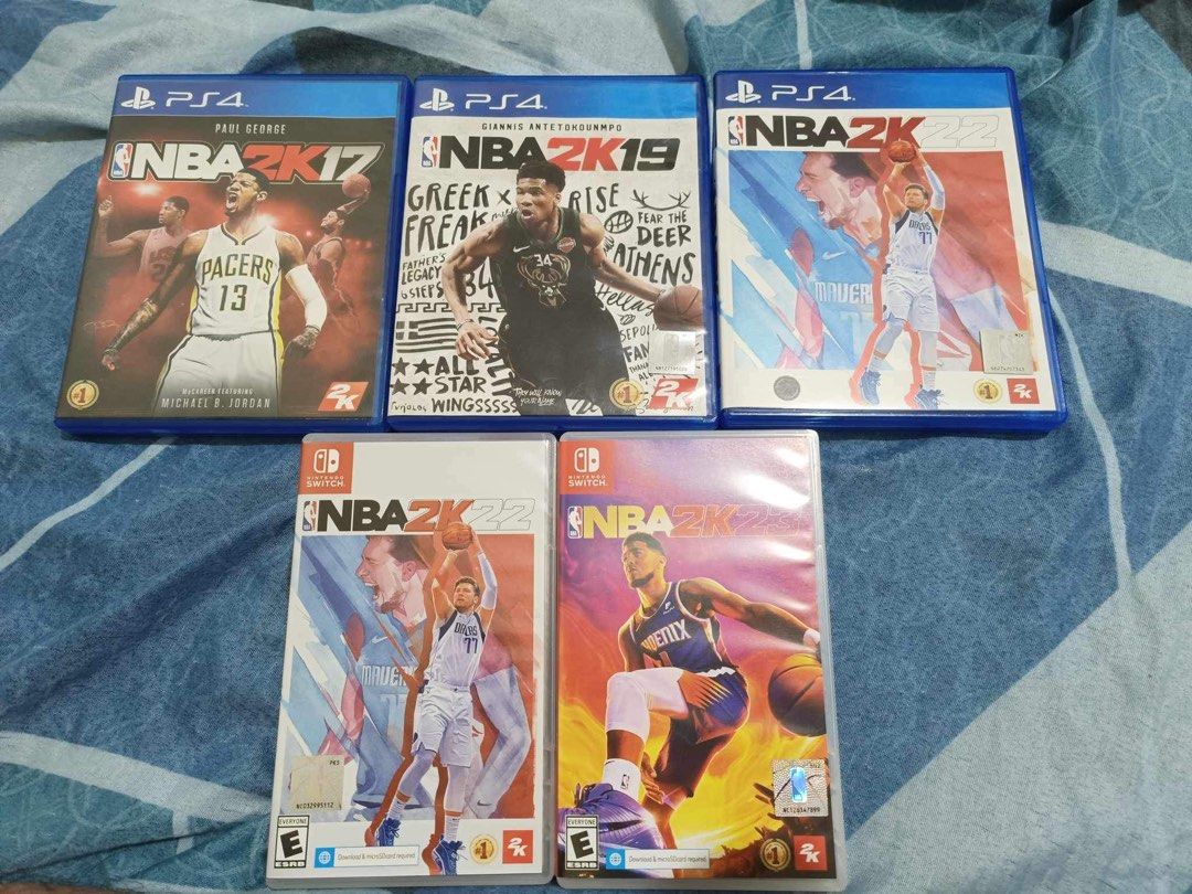 ps4 games for sale (Category: PlayStation) located in Binan City. Submitted by chanelzoleta03 (Listing ID 1257145330, Image 2). Description: Ps4 Nba 2k17- 300 Nba 2k19- 400 Nba 2k22- 500 NSwitch Nba 2k22- 600 Nba 2k23- 900 2700 all in na. Pwede pa tumawad basta lahat kukunin. Goods to sa mga nagcocollect ng NBA 2k games..