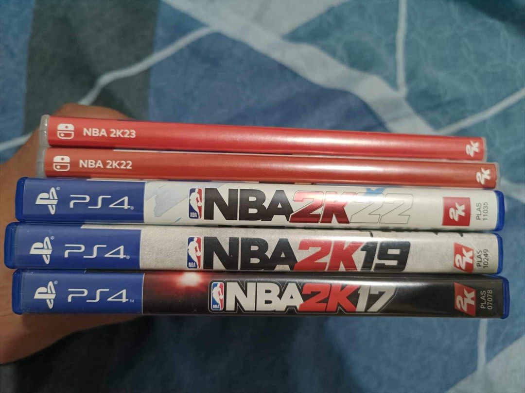 ps4 games for sale (Category: PlayStation) located in Binan City. Submitted by chanelzoleta03 (Listing ID 1257145330, Image 1). Description: Ps4 Nba 2k17- 300 Nba 2k19- 400 Nba 2k22- 500 NSwitch Nba 2k22- 600 Nba 2k23- 900 2700 all in na. Pwede pa tumawad basta lahat kukunin. Goods to sa mga nagcocollect ng NBA 2k games..