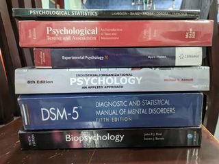 Preloved Psych Books - DSM-5, PSYCHOLOGICAL ASSESSMENT, INDUSTRIAL/ORGANIZATIONAL PSYCHOLOGY