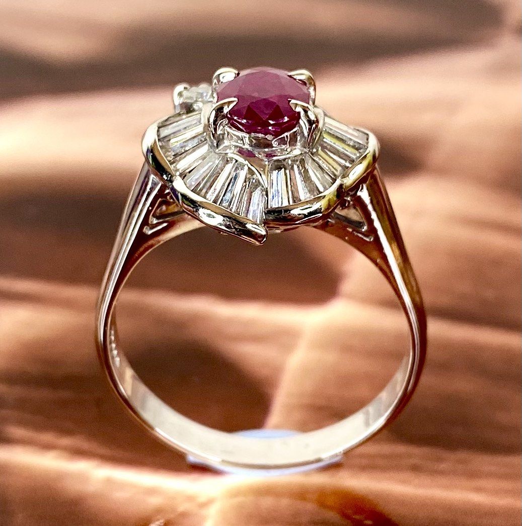 White gold outlet ruby