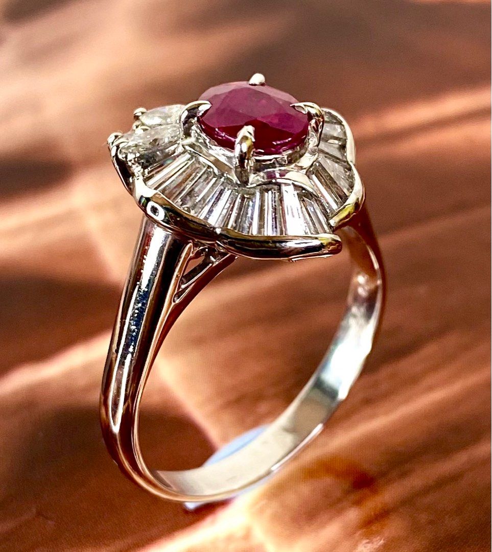 White cheap gold ruby