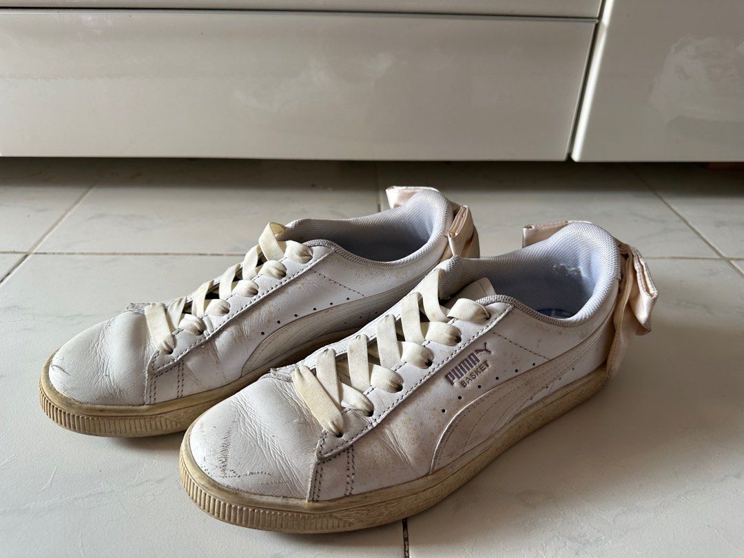 Puma satin bow best sale sneakers