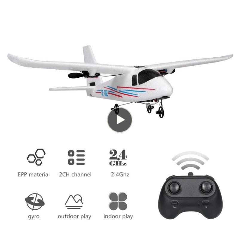 QF002 Remote Control Plane Fixed Wing 2.4G RC Glider DIY Assembled ...