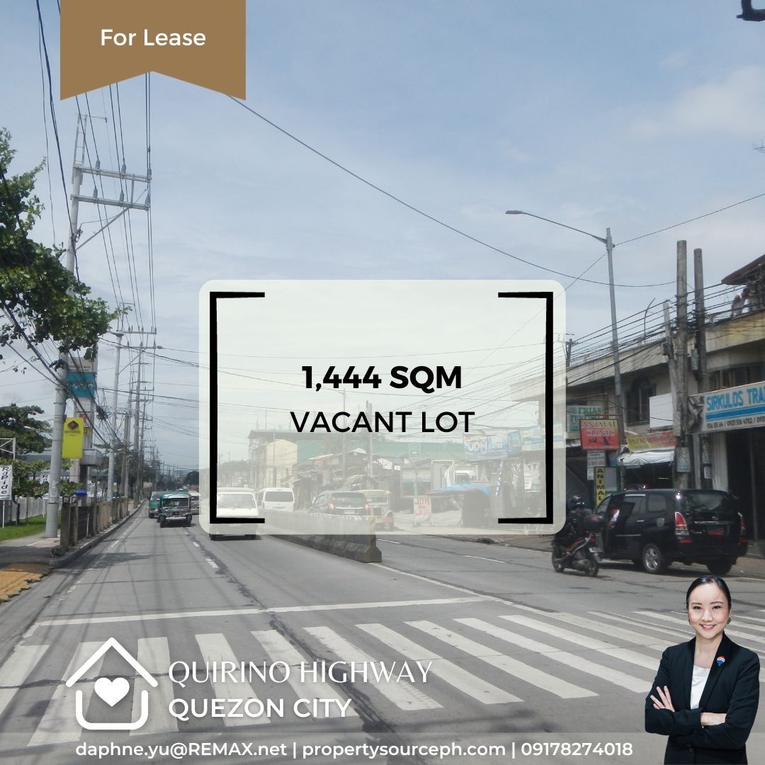 Quirino Highway Vacant Lot for Lease! Quezon City, Property, Rentals