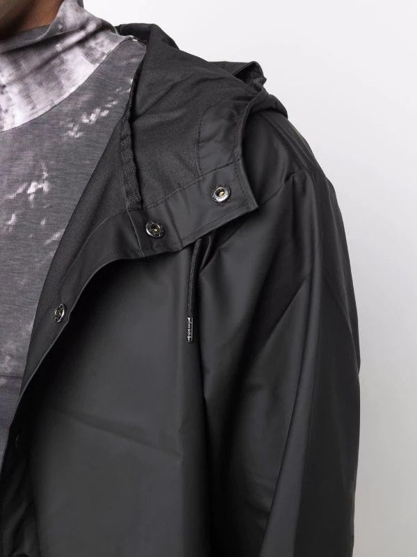 RAINS Jacket Black Raincoat Men s Fashion Activewear on Carousell
