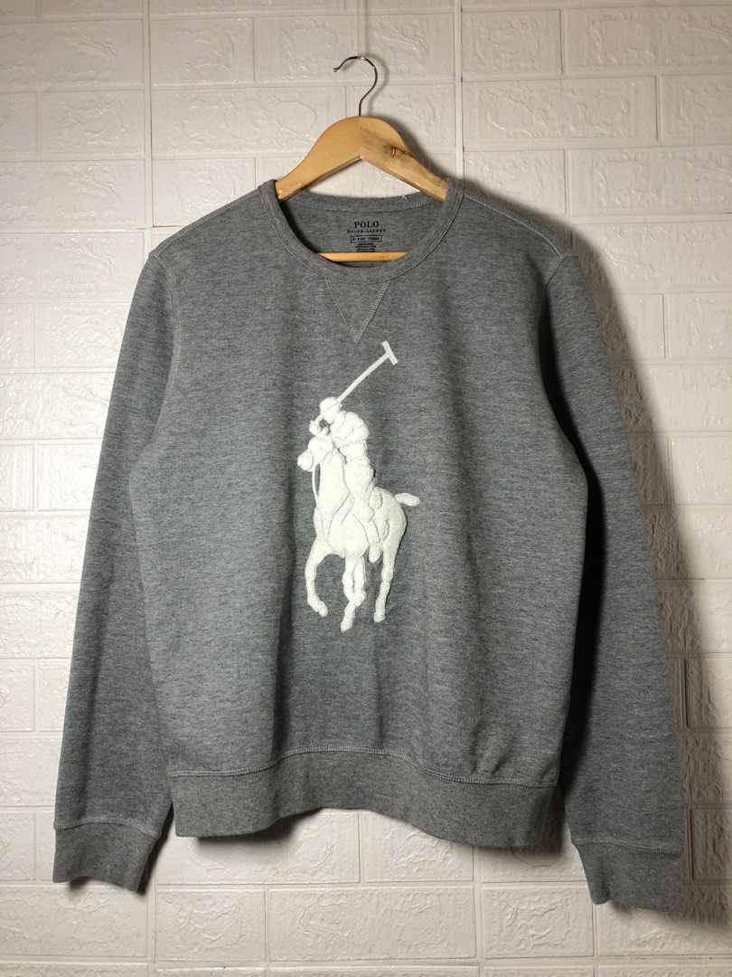 Ralph Lauren Big Logo Sweater, Men's Fashion, Coats, Jackets and Outerwear on Carousell
