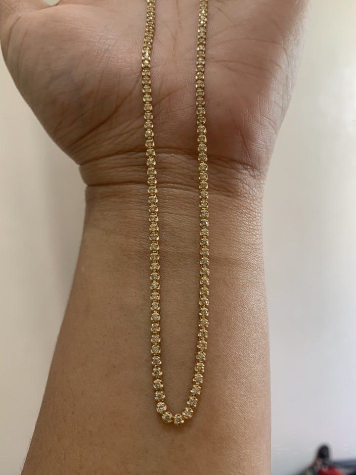 Tennis necklace real on sale