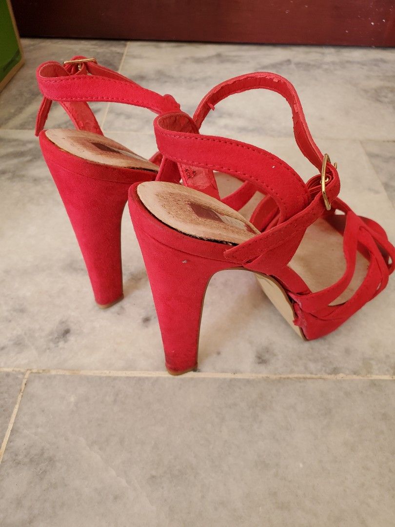 Red high heels top primark