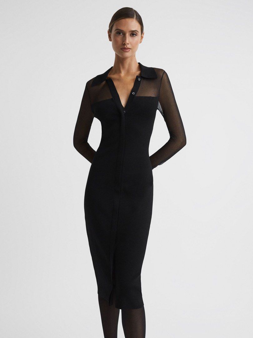 Reiss long sleeve evening dresses store