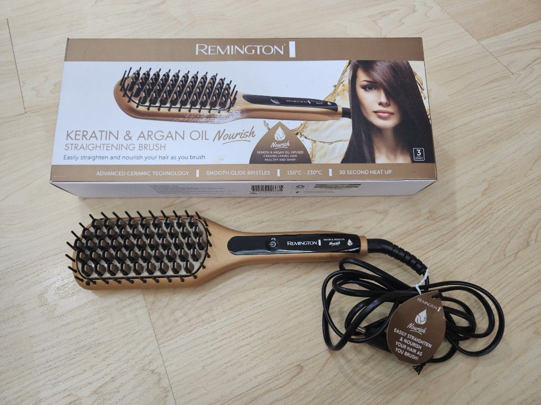 Keratin & argan discount oil nourish straightening brush