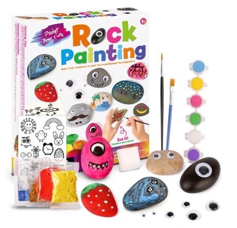  Skillmatics Rock Painting Kit for Kids, Art & Craft