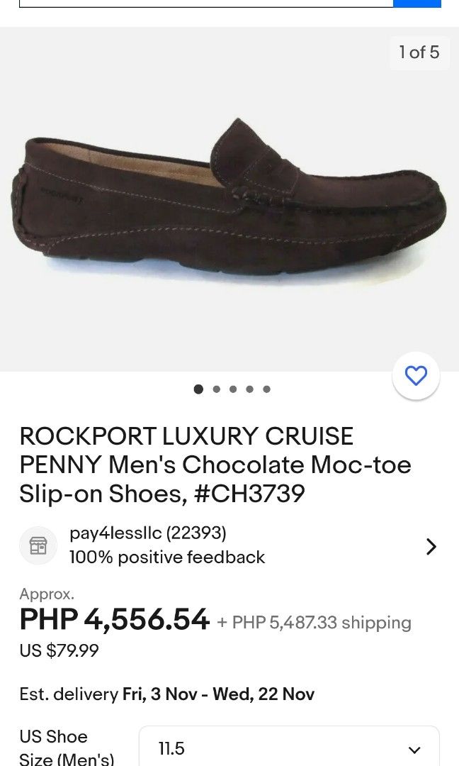 Rockport men's luxury cruise penny tan loafer new arrivals