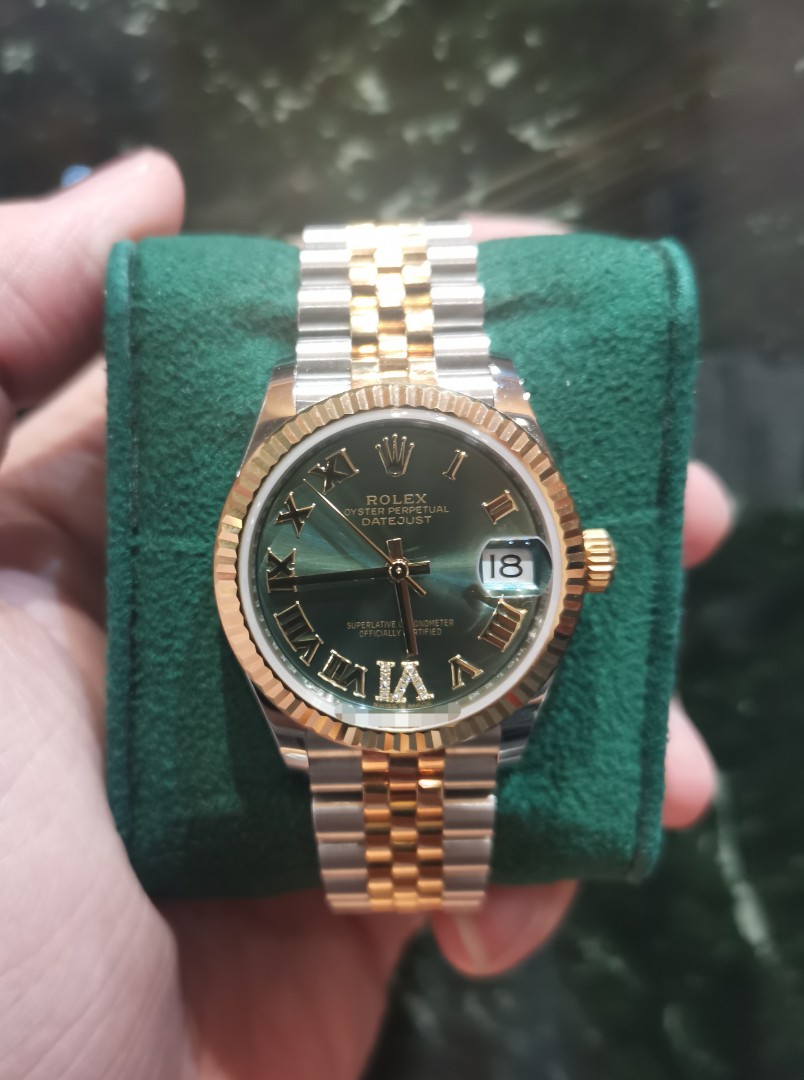 Rolex Datejust 31mm Green Diamond Dial
