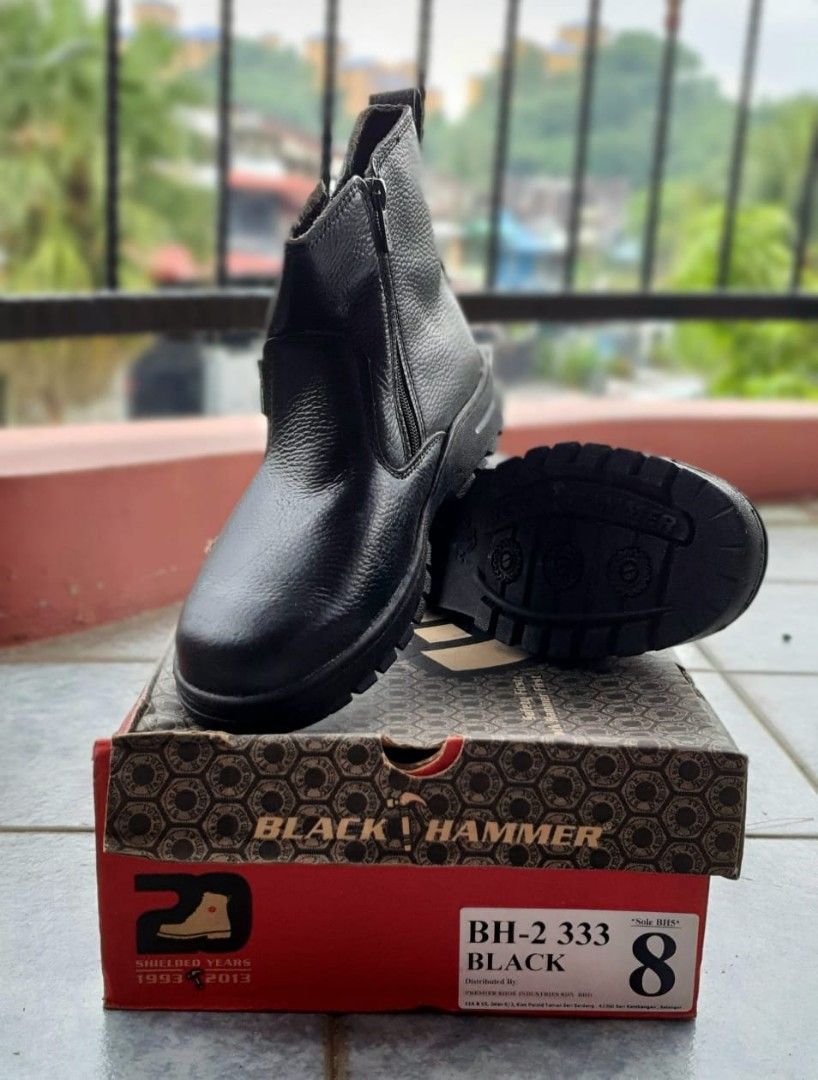 Sepatu safety black hammer online