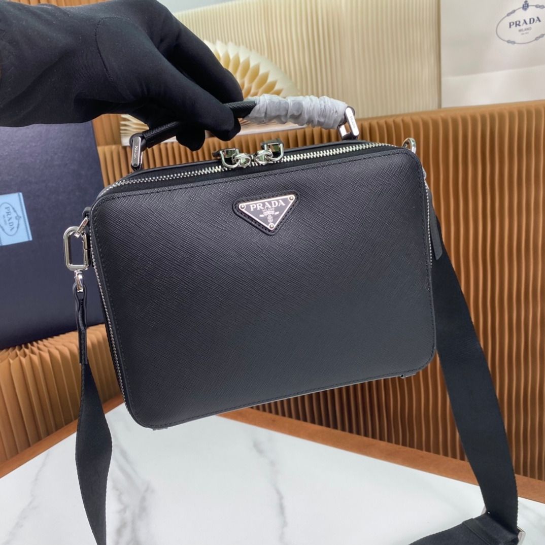 Prada Brique Nylon Cross-Body Bag, Luxury, Bags & Wallets on Carousell