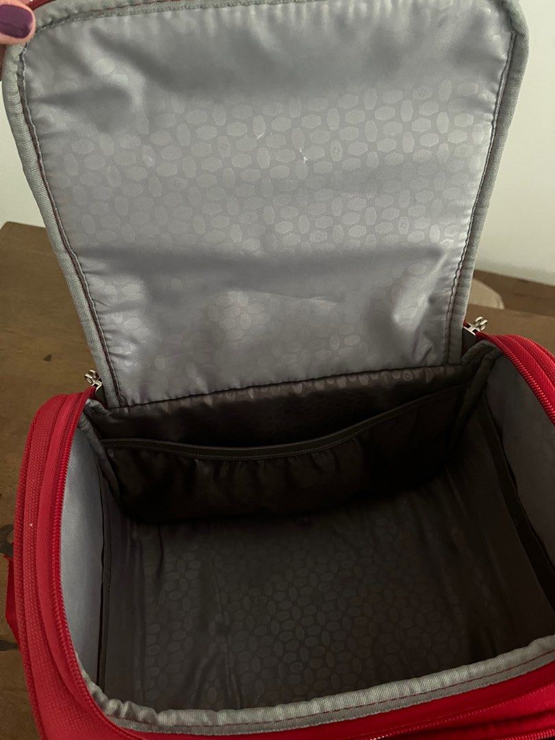 Samsonite vanity bag Red, Hobbies & Toys, Travel, Luggage on Carousell