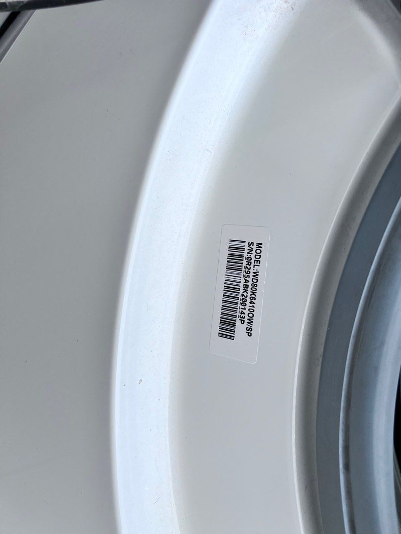 Samsung 2 in 1 Washer Dryer 6kg/8kg FREE Delivery WD80K6410OW/SP, TV