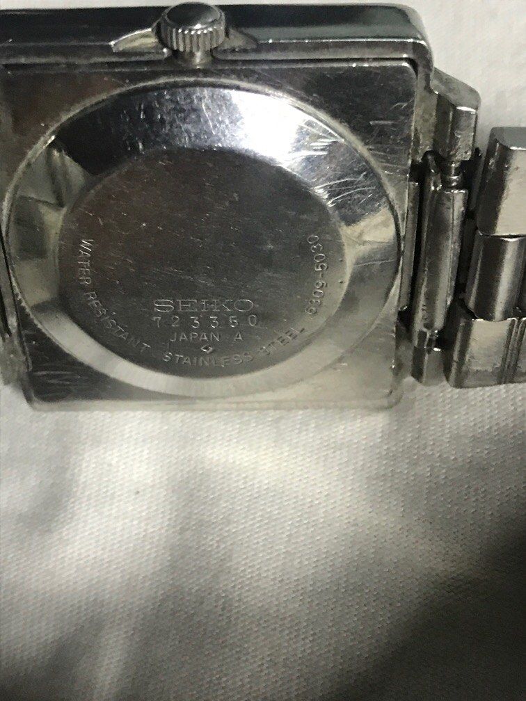 Montre Vintage Seiko 6309-5030 Automatique Carrée Jour/Date - Très Rare, Années 70
