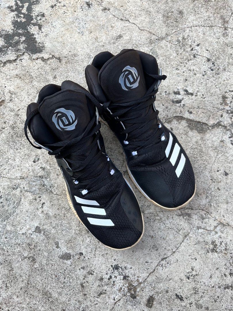 Sepatu Adidas D Rose 7 black white second original Fesyen Pria