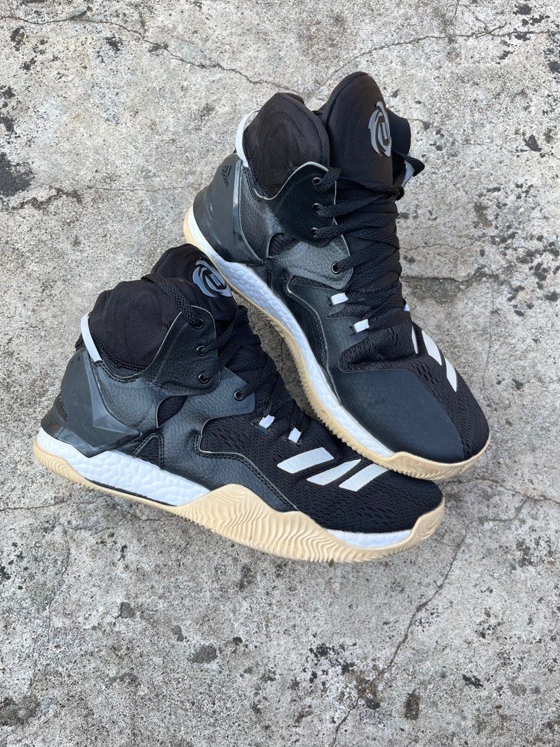 Sepatu Adidas D Rose 7 black white second original Fesyen Pria