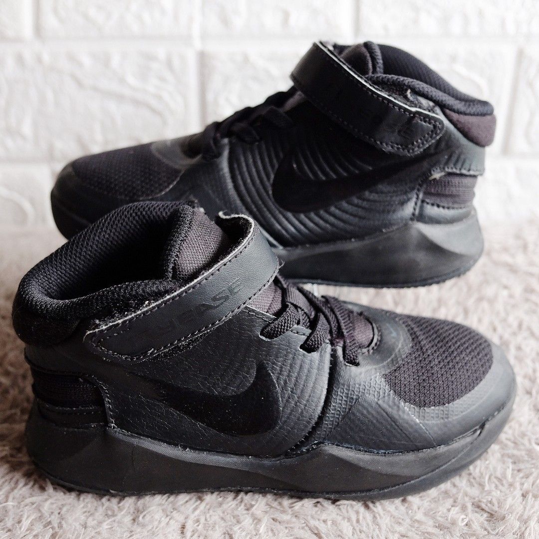 Sepatu Anak Second Nike Team Hustle D9 FlyEase BP Black Bekas