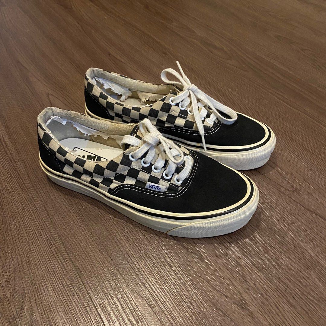 Vans Era Checker Vans Black And White Vans Era Checkerboard Black