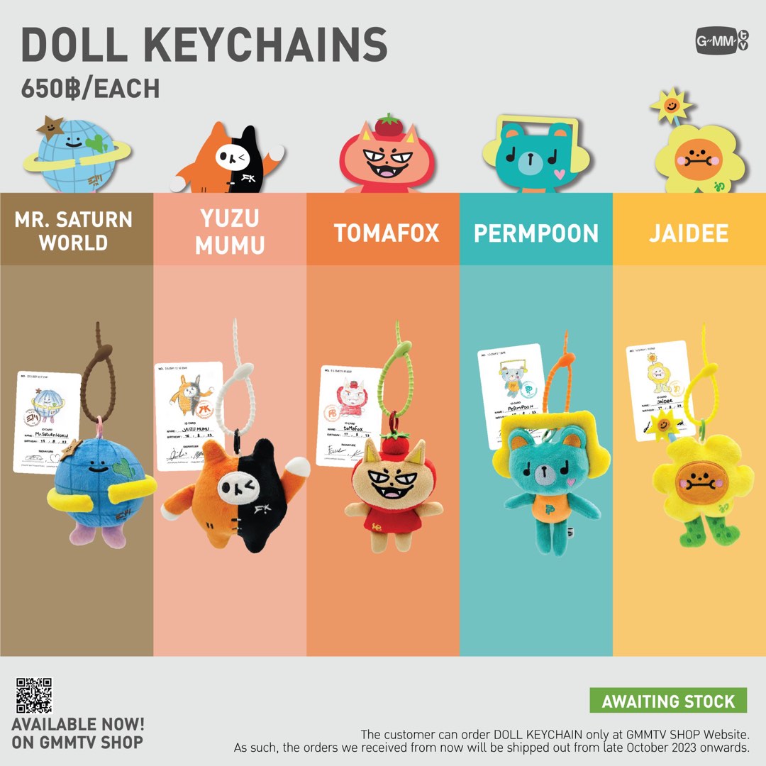 [SHARING] GMMTV Doll Keychain, Hobbies & Toys, Memorabilia