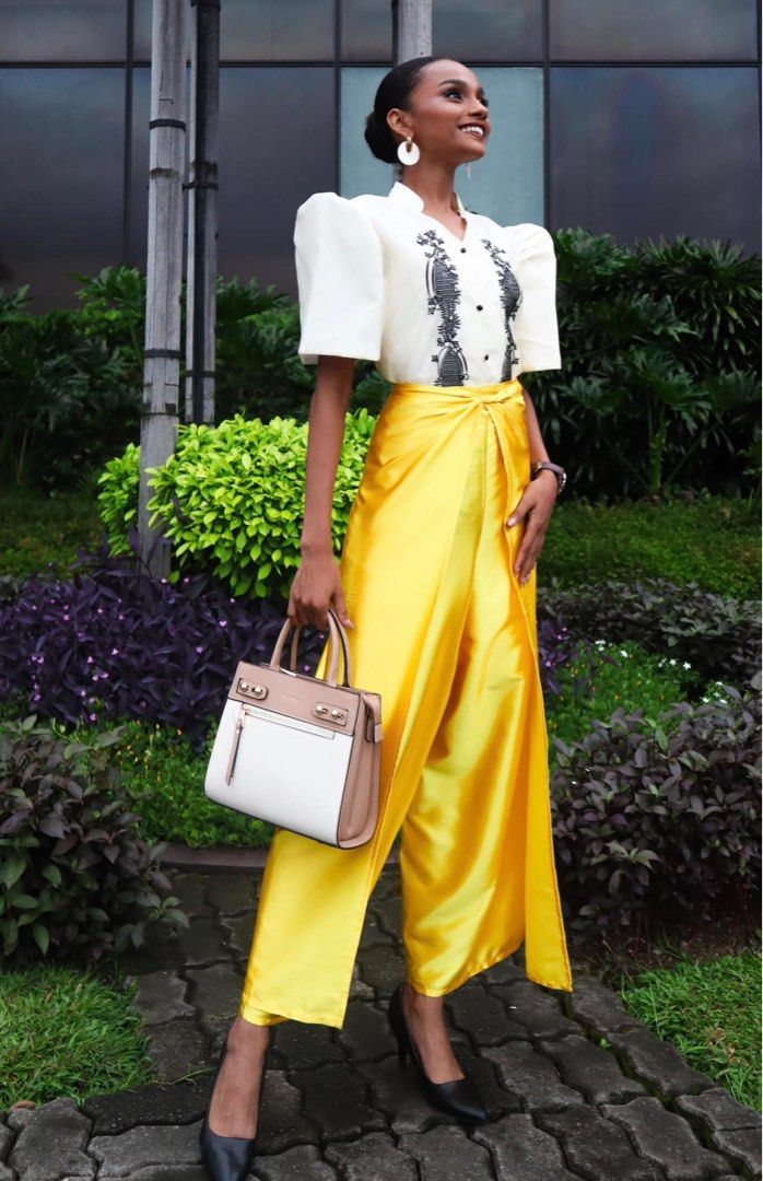 Sinta modern filipiniana top maria clara Women s Fashion Dresses Sets Traditional Ethnic wear on Carousell