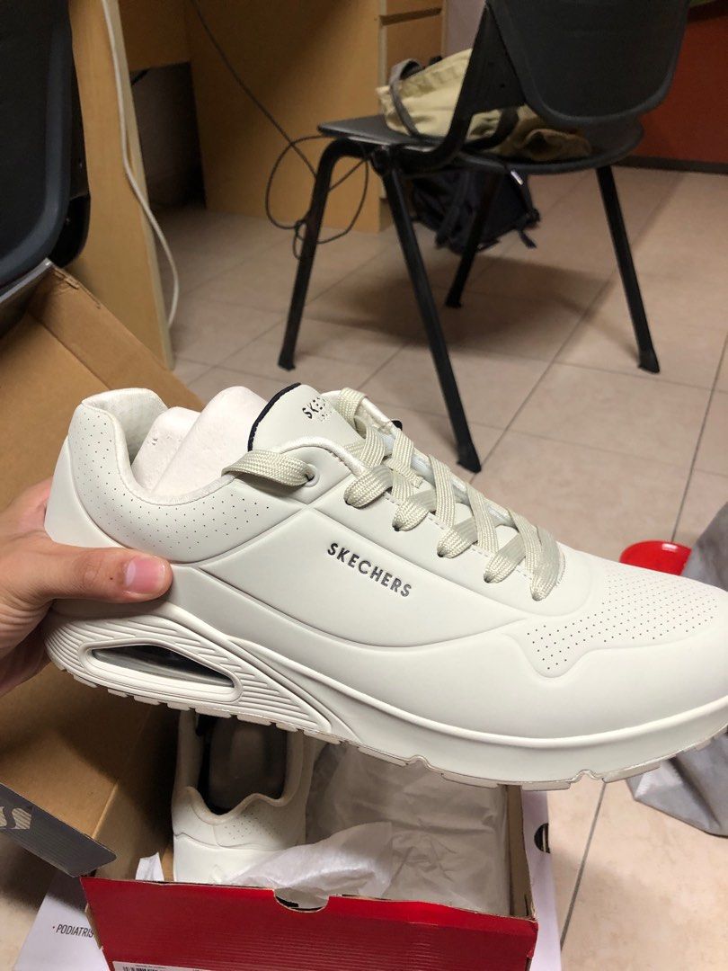 White sneakers new arrivals sketchers