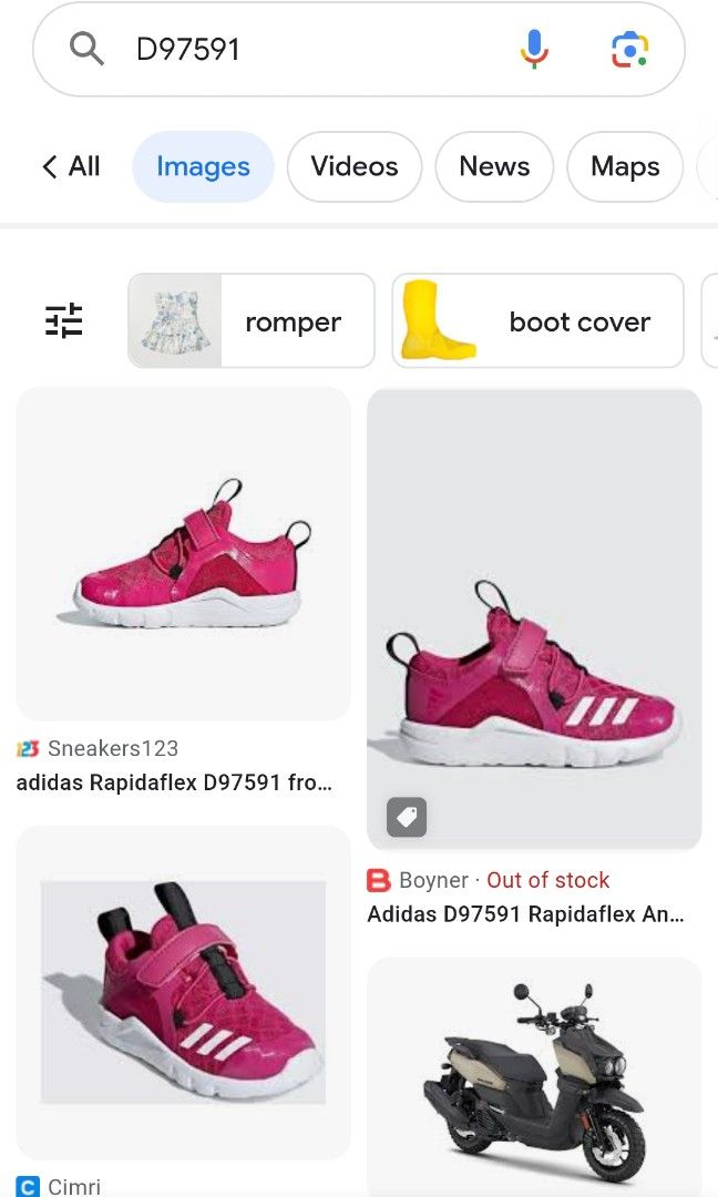 Slightly Used Adidas Rapidaflex Sneaker Shoes for toddler Art D97591