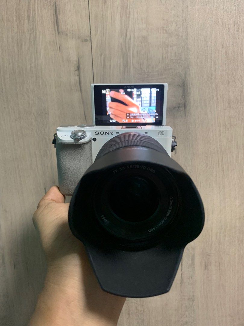 Sony A6100 flipscreen with Sony 2870mm Fullframe Lens (January 2024