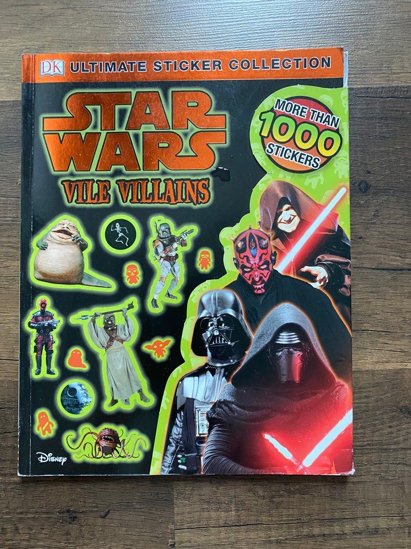 Star Wars Ultimate Sticker Collection Vile Villains, Hobbies & Toys